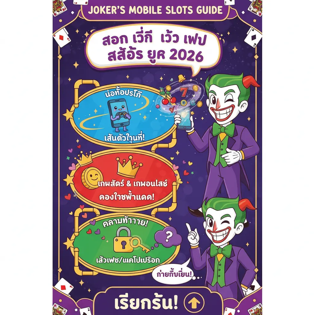สอน วิธี เข้า เว็บ สล็อต - Joker